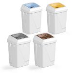 Picture of 50L Atlas Bin with Red Lid for Metal Cans.