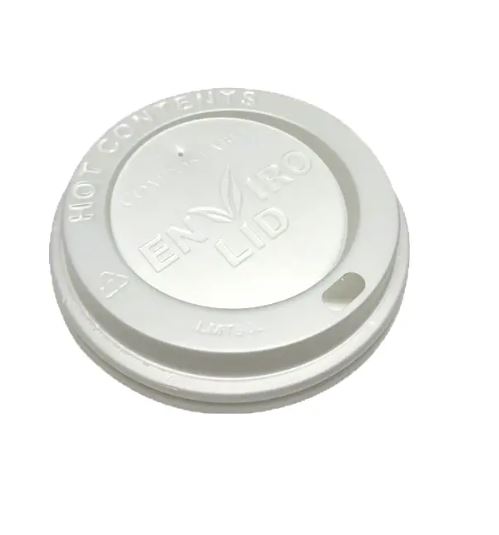 Picture of White 8oz Compostable Hot Sip Lids 1000pk 