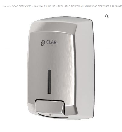 Picture of CLAR Soap Dispenser Stainless Steel 1.1L 