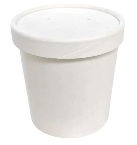 Picture of 26oz White Combo  Soup Container & Lid 250pk