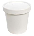 Picture of 26oz White Combo  Soup Container & Lid 250pk