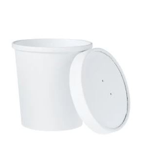 Picture of 12oz White Soup Container & Lid, 250 sets