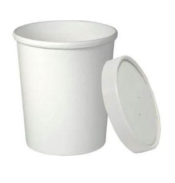 Picture of 16oz White Soup Container & Lid ,250pk