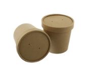 Picture of 12oz Brown Kraft Soup Container & Lid (250)