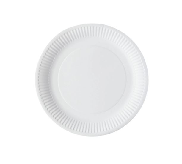 Picture of 7" White Greenspirit Medium Paper Plates  18cm 1000pk