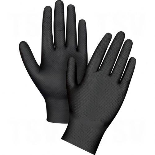 Picture of Black Nitrile Gloves Large  P/F 10x100pk