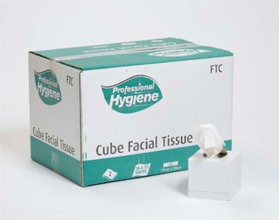 Picture of Facial Tissues, Cube Box, 2Ply White 36 x 70 pk