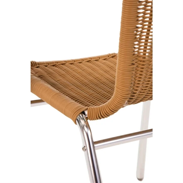 Picture of Bolero Aluminium Natural Wicker Outdoor Chair, Limited stocks at this price, priced each.