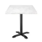 Picture of Bolero Square Marble Effect Tabletop White 600mm
