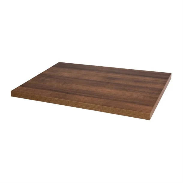 Picture of Bolero Pre-drilled Rectangular Table Top Rustic Oak 1100(W) x 700(D)mm