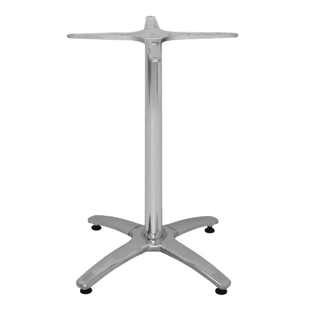 Picture of Bolero Aluminium Four Leg Table Base 680(H)x 650(W)mm. Standard height