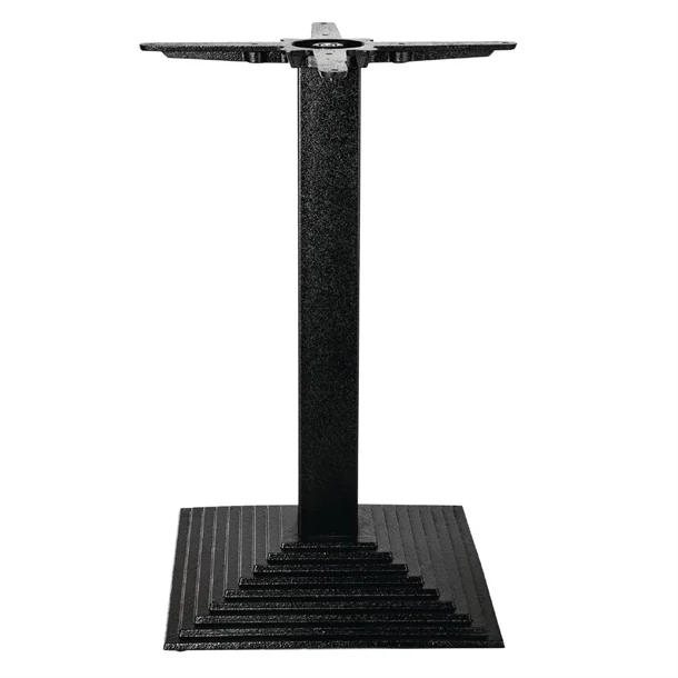 Picture of Bolero Cast Iron Step Square Table Base, Cast Iron. 720(H)x 425(W)mm. Standard height