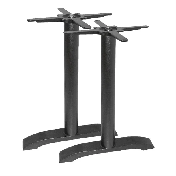 Picture of Bolero Cast Iron Twin Leg Table Base (Pack of 2) 720(H)x 740(W)mm. Standard Height