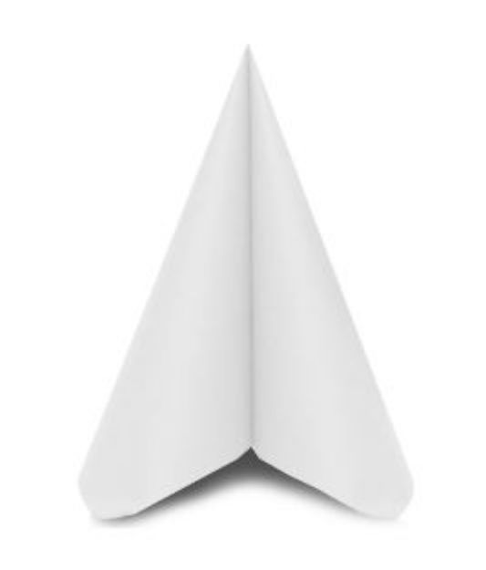Picture of Linen Style Airlaid Napkins, 40cm Dinner, 4Fold White 500pk