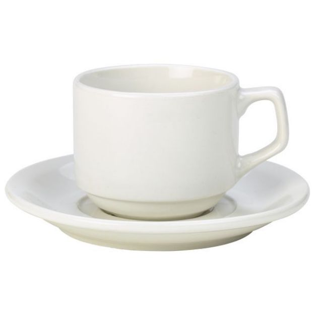 Picture of Genware white Tableware Saucer Fits  BSCUP20
