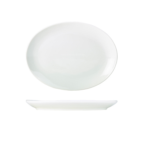 Picture of Genware Porcelain Oval Plate 31cm/12.25"