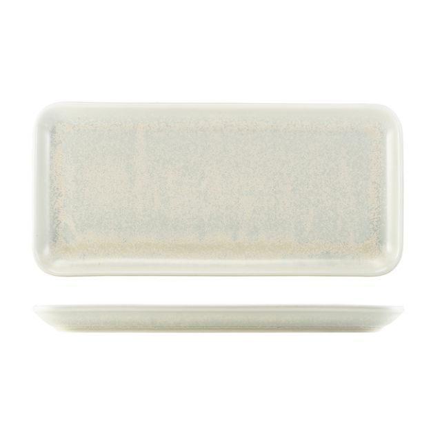 Picture of Terra Porcelain Pearl Narrow Rectangular Platter 36 x 16.5cm 36 x 16.5cm (L x W)