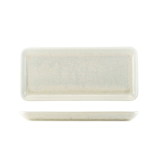 Picture of Terra Porcelain Pearl Narrow Rectangular Platter 31 x 14cm 31 x 14cm (L x W)