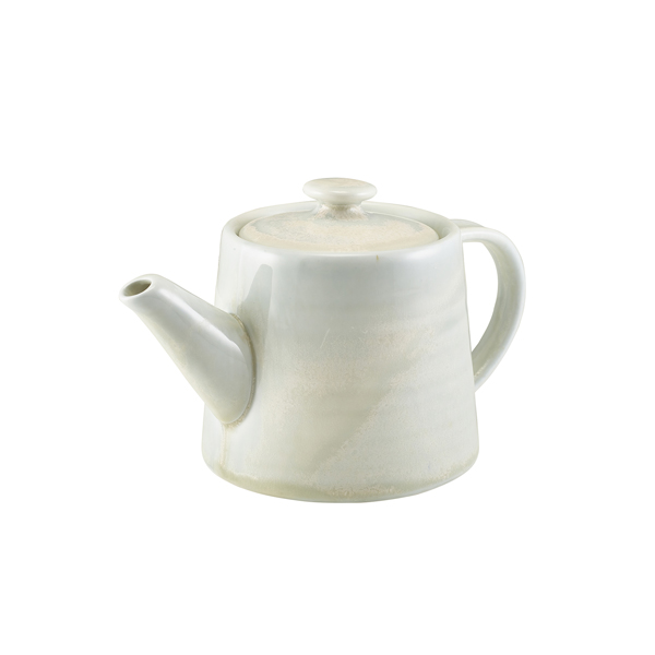 Picture of Terra Porcelain Pearl Teapot 50cl/ 17.6oz 50cl/17.6oz - Includes Spare Lid