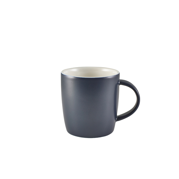 Picture of GenWare Porcelain Matt Blue Cosy Mug 35cl/ 12.3oz 11.7 x 8.7 x 9.4cm (L x W x H)