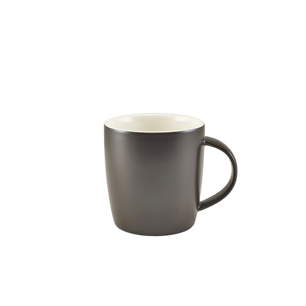 Picture of GenWare Porcelain Matt Black Cosy Mug 35cl/ 12.3oz 11.7 x 8.7 x 9.4cm (L x W x H)