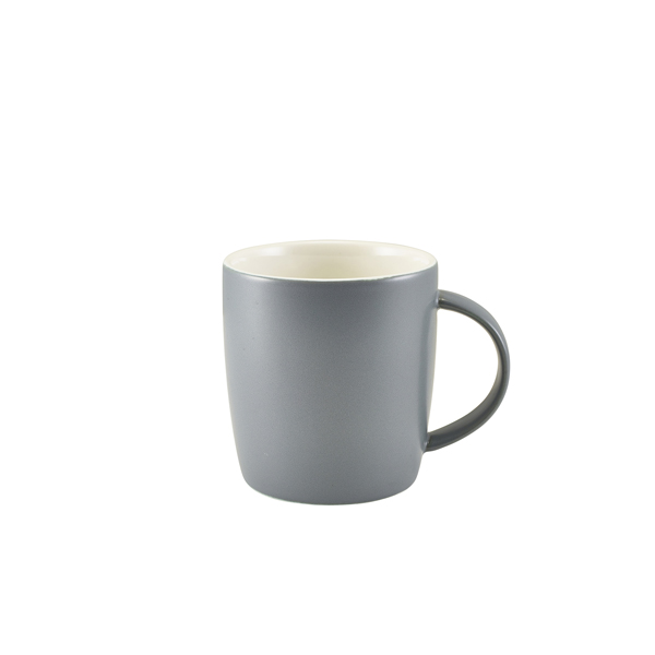 Picture of GenWare Porcelain Matt Grey Cosy Mug 35cl/ 12.3oz 11.7 x 8.7 x 9.4cm (L x W x H)