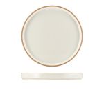 Picture of GenWare Kava White Stoneware Presentation Plate 25cm 25 x 2.5cm (Dia x H)