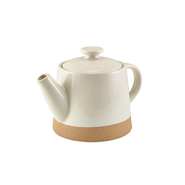 Picture of GenWare Kava White Stoneware Teapot 48cl/ 16.8oz 48cl/16.8oz