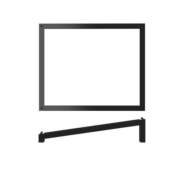 Picture of Black Luxor Metal GN 1/2 Angled Riser 32.5 x 26.5 x 7cm GN1/2- 325 x 265 x 70mm (L x W x H)