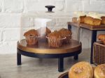 Picture of Black Luxor Metal "Round" Riser 28.5 x 7cm 285 x 70mm (Dia x H)
