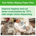 Picture of Tork Reflex Wiping Paper Towel Plus M4 Blue 150M