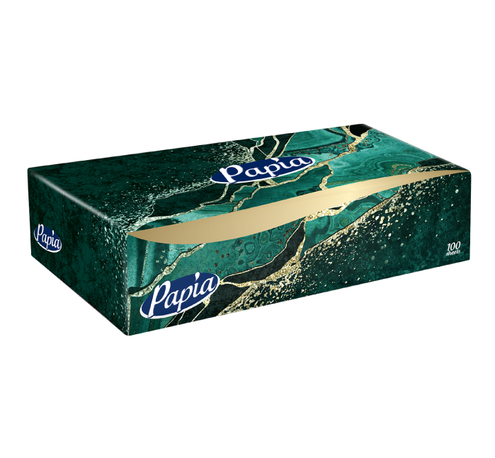 Picture of Papia Facial Tissues Rectangle box 24x100 pk