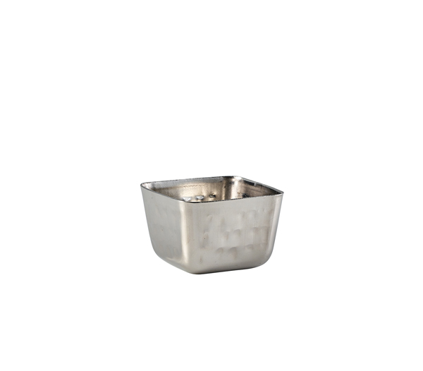 Picture of GenWare Stainless Steel Square Hammered Ramekin 71ml/ 2.5oz