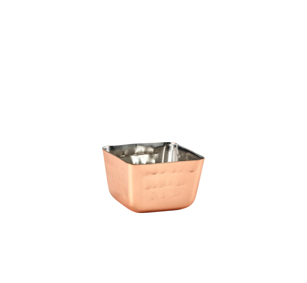 Picture of GenWare Copper Plated Square Hammered Ramekin 71ml/ 2.5oz