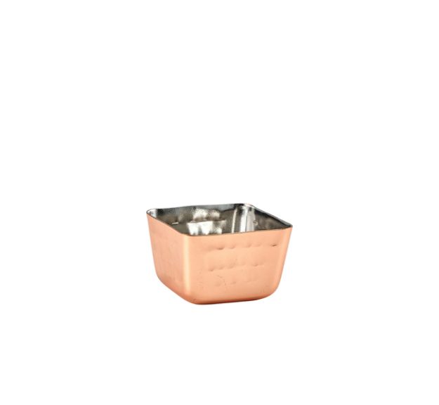 Picture of GenWare Copper Plated Square Hammered Ramekin 71ml/ 2.5oz