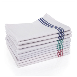 Picture of White Cotton Tea Towel Box of 10