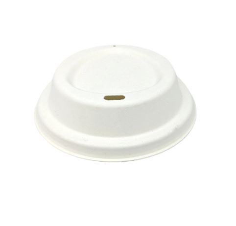 Picture of 90MM GREENSPIRIT BAGASSE HOT CUP LID "PLASTIC FREE", 1,000pk