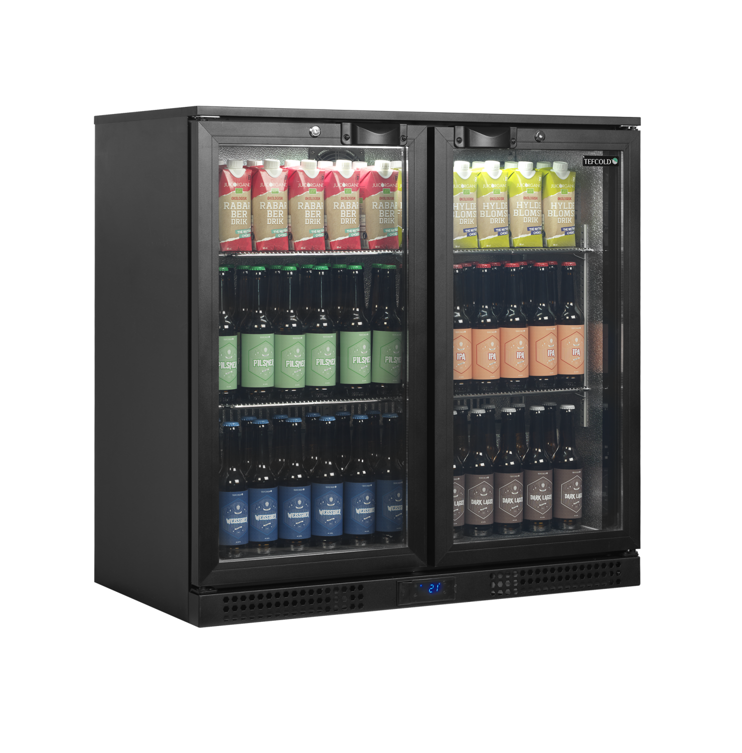 Picture of Tefcold Double Hinged Door Back Bar Bottle Cooler