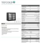 Picture of Tefcold Double Hinged Door Back Bar Bottle Cooler