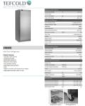 Picture of Tefcold Solid Door Refrigerator upright.