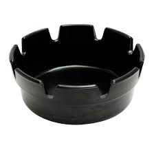 Picture of Beaumont Black Bakelite Crown Style Ashtray Single 101mm