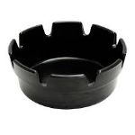 Picture of Beaumont Black Bakelite Crown Style Ashtray Single 101mm