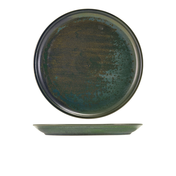 Picture of Terra Porcelain Aqua Green Coupe Plate 27.5cm