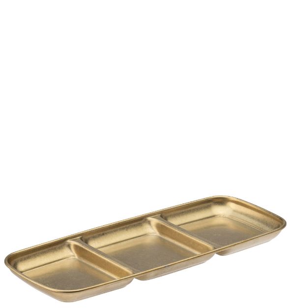 Picture of Gold Artemis Triple Dip Tray (22.5cm x 9cm)