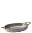 Picture of Vintage Brass Hanlded Oval Dish 24.5 x 17.5cm