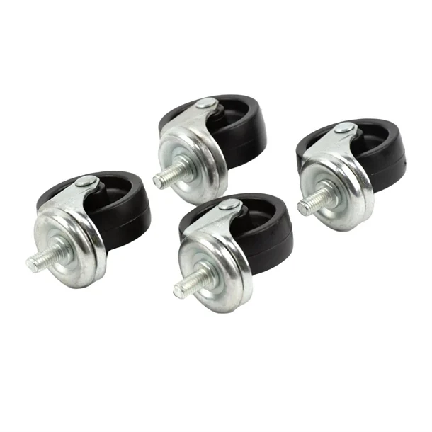 Picture of Beaumont Bottle Skip Castors Black (Pack of 4)