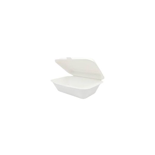 Picture of 7"x5" Bagasse Compostable small Rectangular Meal Box 600/case