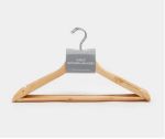 Picture of Wooden Hangers Pack Of 10  Black, White or Wood color 