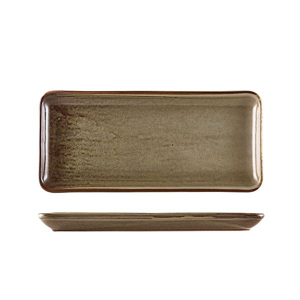 Picture of Terra Porcel Grey Narrow Rect Platter 31x14cm