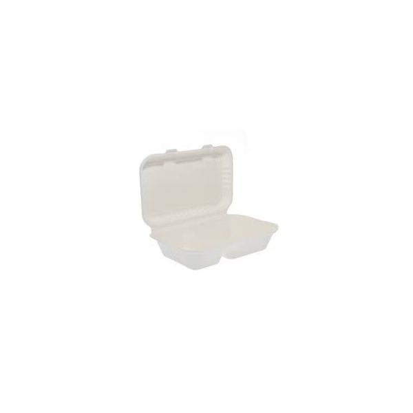 Picture of 1000ml Bagasse 2 comp Meal/Lunch Box  (250)